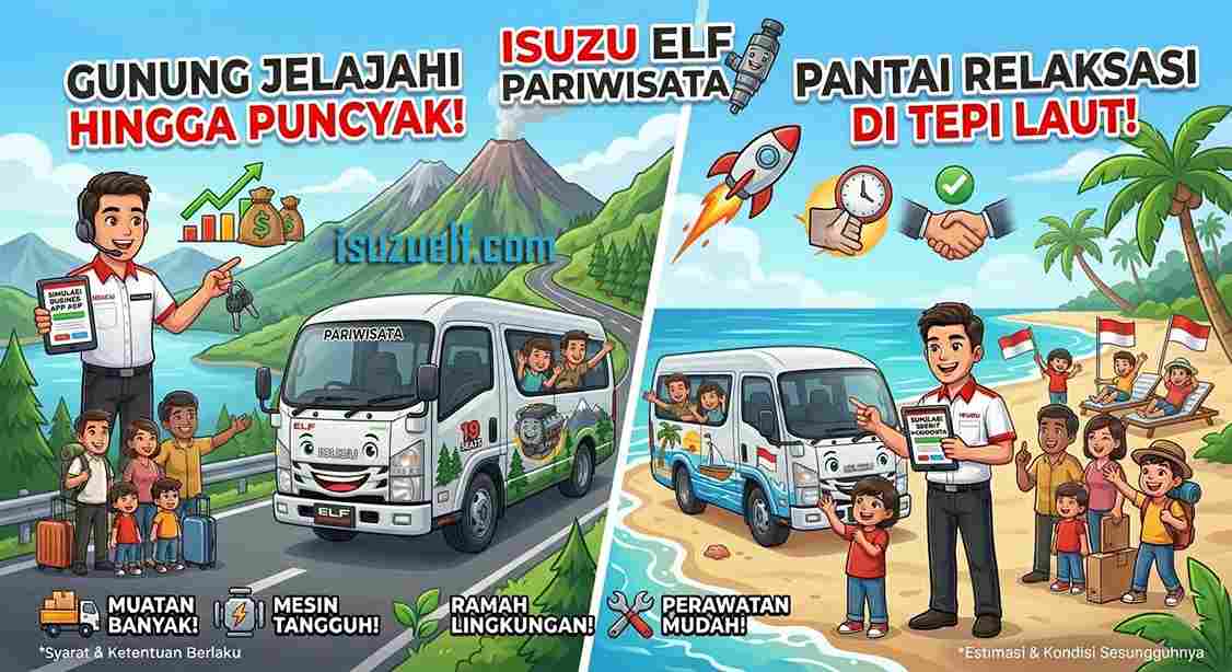 Isuzu Elf untuk Usaha Pariwisata Investasi Menjanjikan
