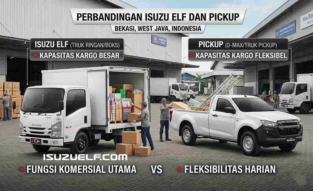 Perbandingan Isuzu Elf dan Pickup