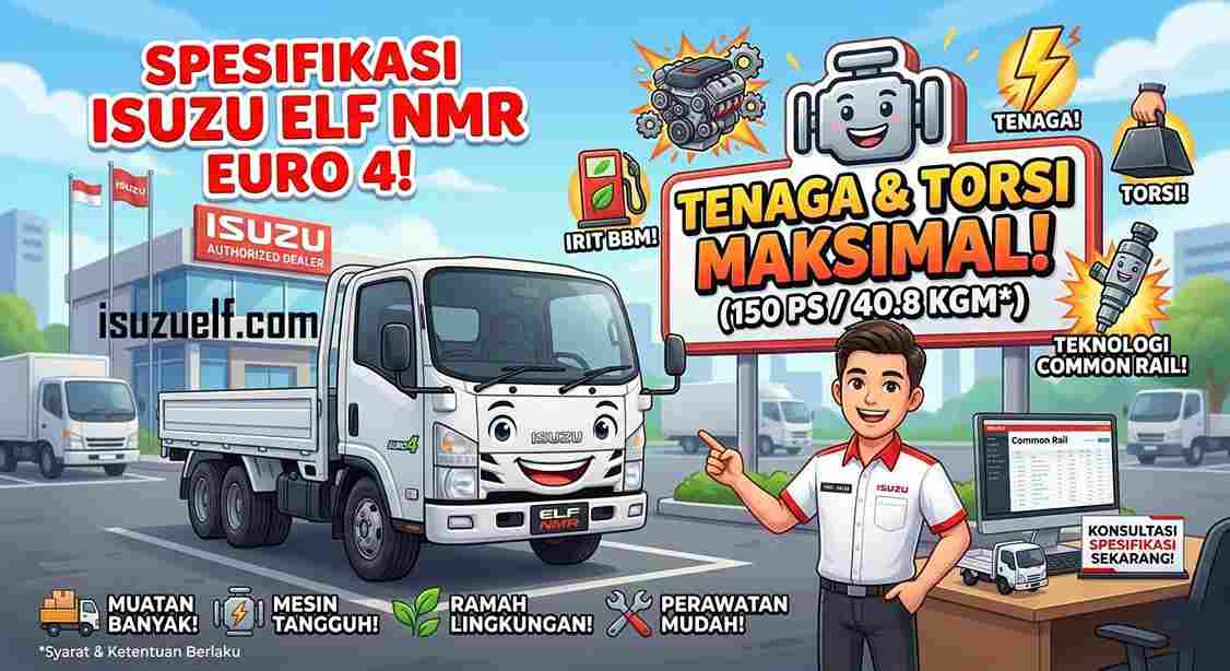 Spesifikasi Isuzu Elf NMR Euro 4
